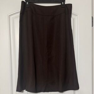 Sigrid Olsen Elegant Dark Brown A-Line Women's Skirt